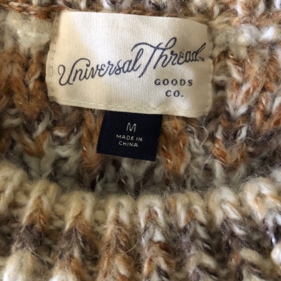 Women's Universal Thread Pull Over Cable Knit Sweater M - Picture 15 of 16